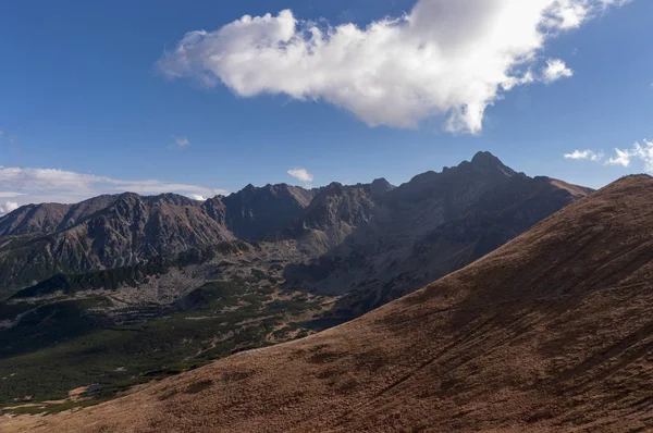 Panorama mountain autumn landscape. Tatry Stock Picture