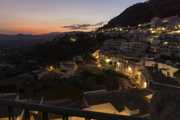 Mijas akşam. İspanya.