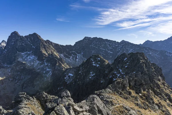 Tatry Wysokie. Widok z Szpiglasowy Wierch w au — Zdjęcie stockowe