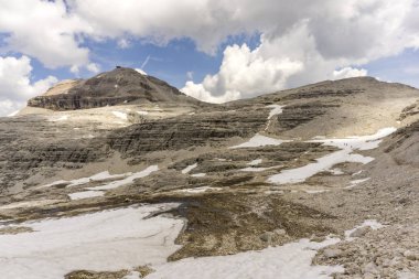 Piz Boe görünümünü. Dolomites. İtalya.