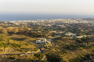 Mijas Costa del Sol manzara. Malaga il. İspanya.