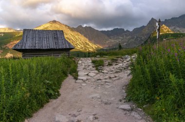 Gasienicowa vadi yaz manzarası. Tatra Dağları. Polonya.