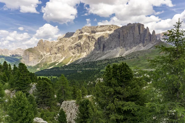 Güzel yaz dağ manzarası. Dolomites. İtalya. — Stok fotoğraf