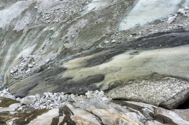 Mer de Glace muhteşem manzarası. Fransız Alps. Chamonix.