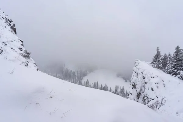 Nieve Profunda Pico Nosal Montañas Tatra — Foto de Stock