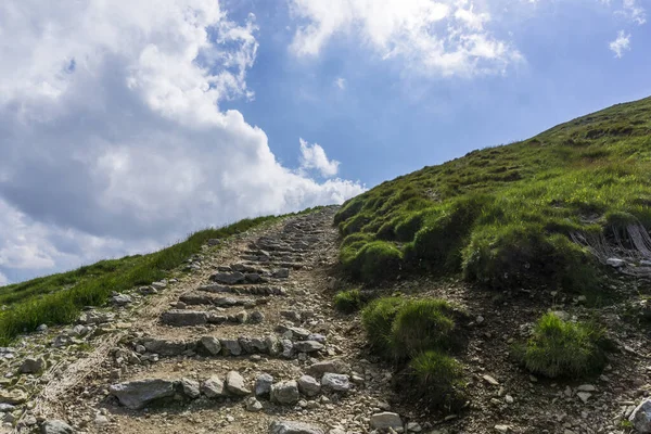 Senderos Montaña Junio Tatry Zona Czerwone Wierchy — Foto de Stock