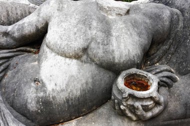 Antik Roma lahit içinde oyulmuş büstü