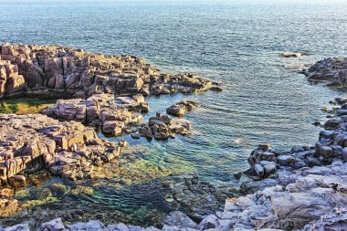 Mezzaluna - San Pietro Adası - İtalya'nın yöredeki günbatımı