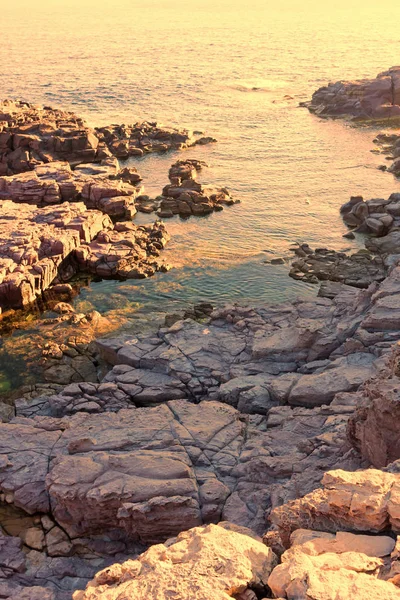 Panorama La Conca - San Pietro s Adası - İtalya — Stok fotoğraf