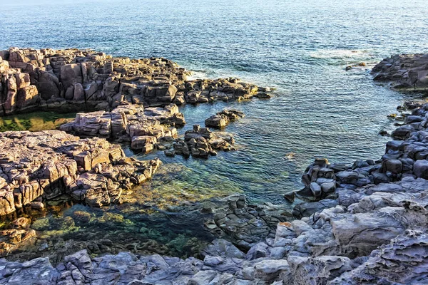 Panorama La Conca - San Pietro s Adası - İtalya — Stok fotoğraf