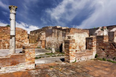 Roma arkeolojik antik Ostia - İtalya 