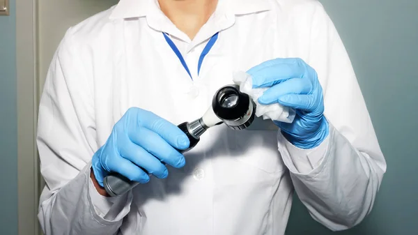 Optik dermatoscope dezenfekte doktor dermatolog s