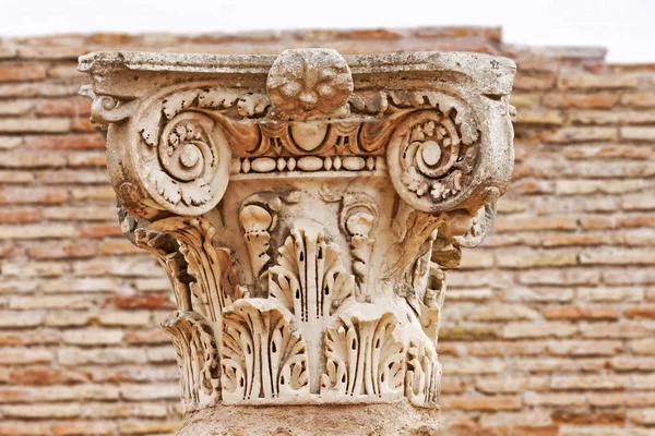 Antigua capital romana de Ostia Antica - Roma - Italia — Foto de Stock