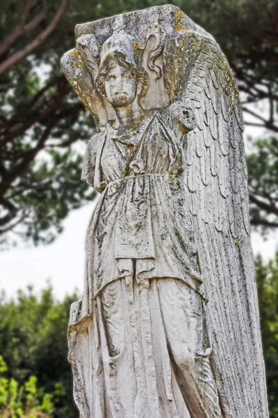 Római szobor Minerva-Vittoria Alata-szárnyú Victory-keresse meg — Stock Fotó