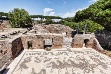 Neptune Roma İmparatorluğu termal Hamamı - frigidarium ve peyzaj