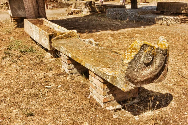 Roman Necropolis της Ostia Antica - δύο σαρκοφάγοι — Φωτογραφία Αρχείου
