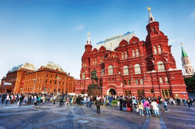 Moscow, Rusya Federasyonu - 27 Ağustos 2017:-Kremlin, kırmızı