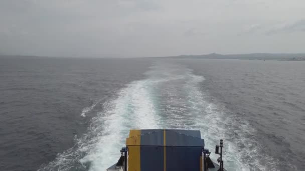 Passeio Barco Mar Mediterrâneo Com Sua Hélice Para Viajar Destino — Vídeo de Stock