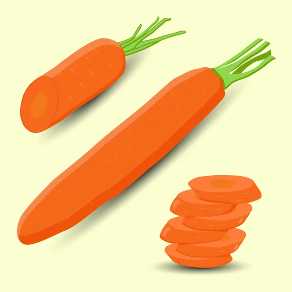 Logo for yellow carrots. — Stock Vector