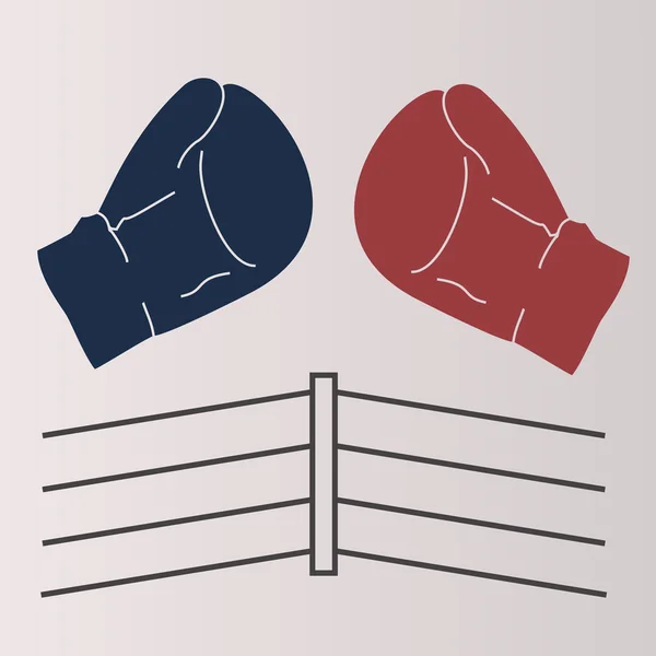 Ilustración del boxeo del logotipo — Archivo Imágenes Vectoriales