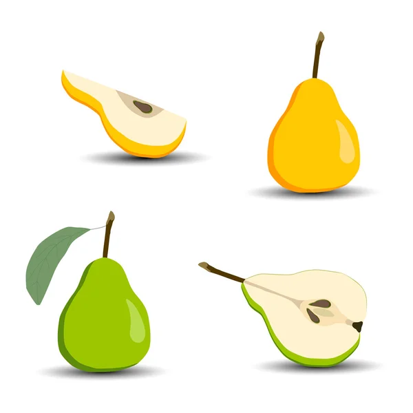Illustration of the logo on the pear. — Stock Vector