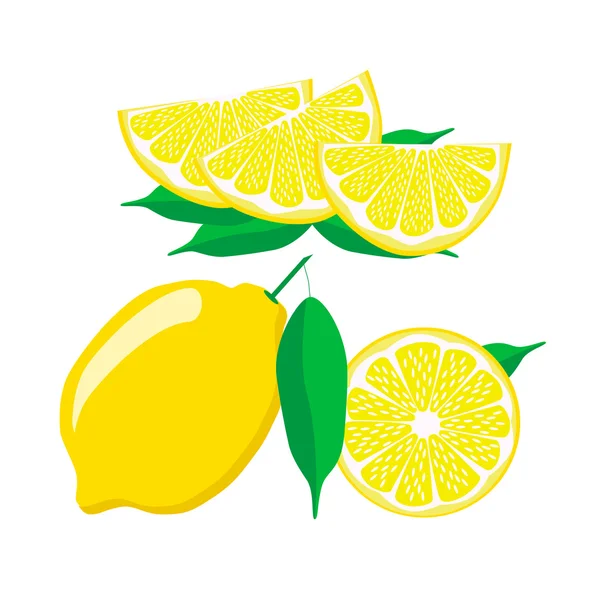 Illustration of logo for the theme of the lemon. — Stock Vector