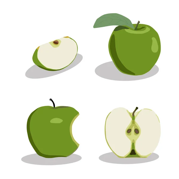 Illustratie van logo voor Apple. — Stockvector