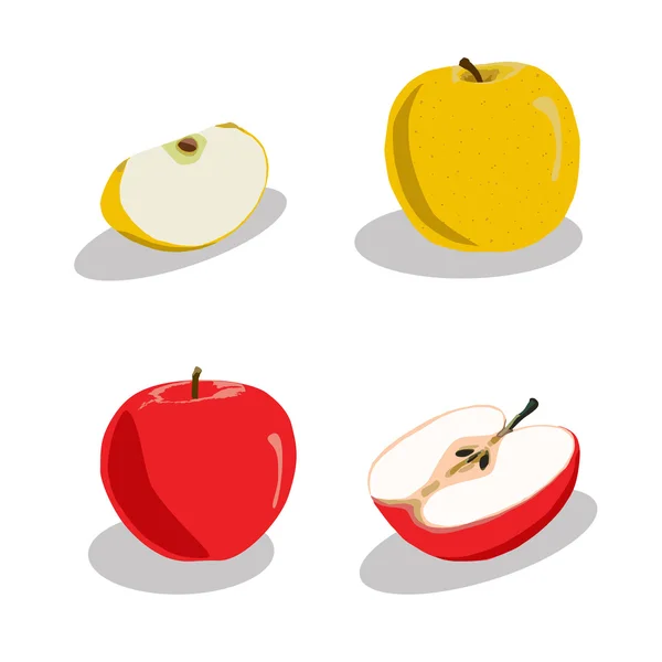 Εικονογράφηση του λογότυπου για την Apple. — Διανυσματικό Αρχείο