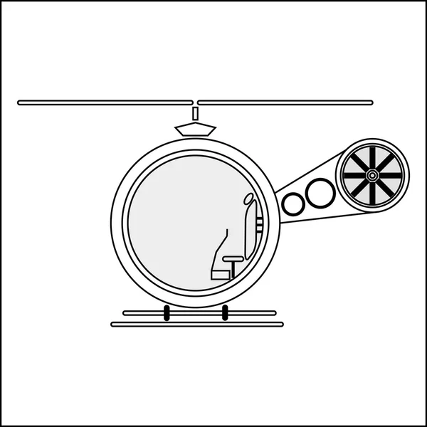 Abbildung des Logos für Hubschrauber — Stockvektor