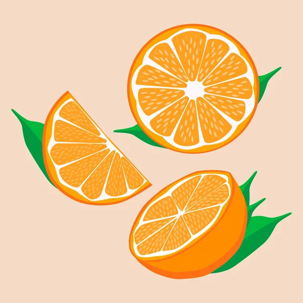 Logotipo de ilustração para laranja amarela . —  Vetores de Stock