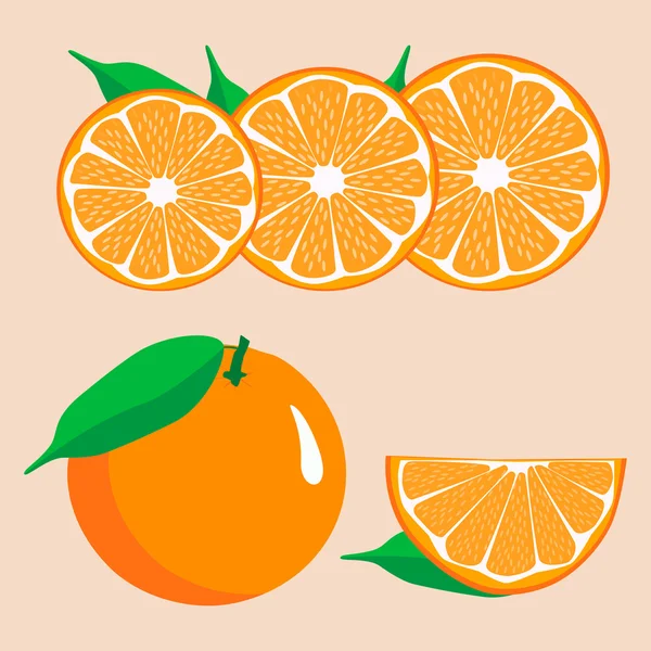 Logotipo de ilustração para laranja amarela . —  Vetores de Stock