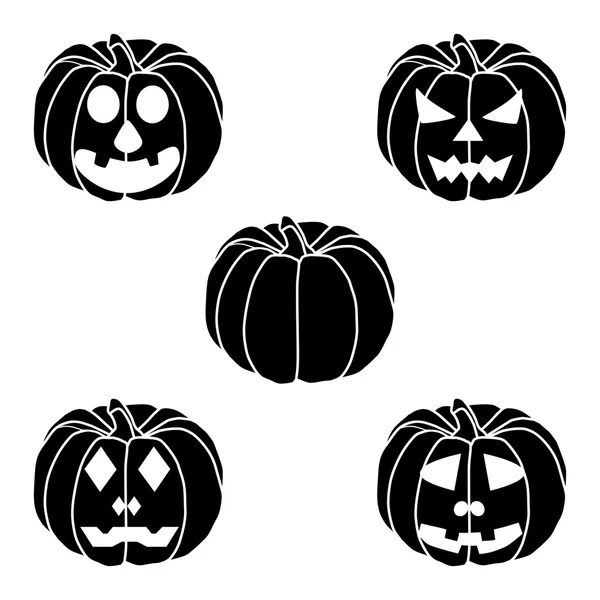 Gele pompoen halloween — Stockvector