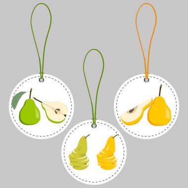 meyve armut, etiket Pazar Tema çizimi