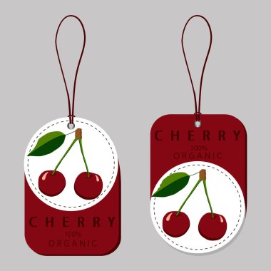 berry kiraz için logo vektör çizim