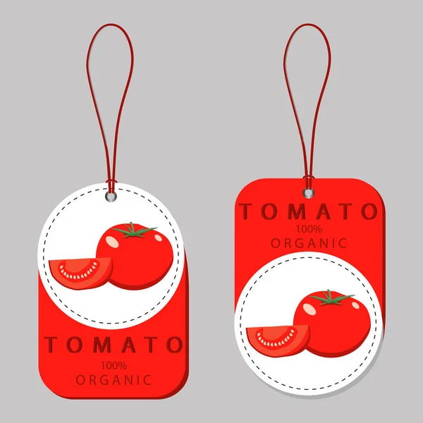 Illustration vectorielle logo pour tomate rouge . — Image vectorielle