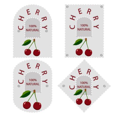 berry kiraz için logo vektör çizim