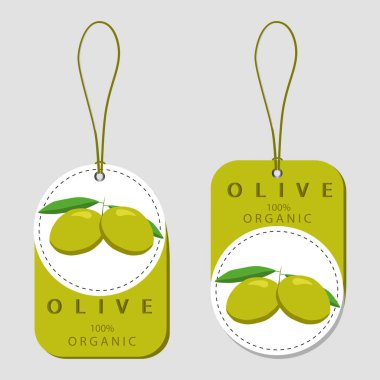 Tema sarı zeytin için logo vektör çizim