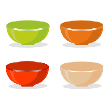 Seramik kase Tema için logo vektör çizim