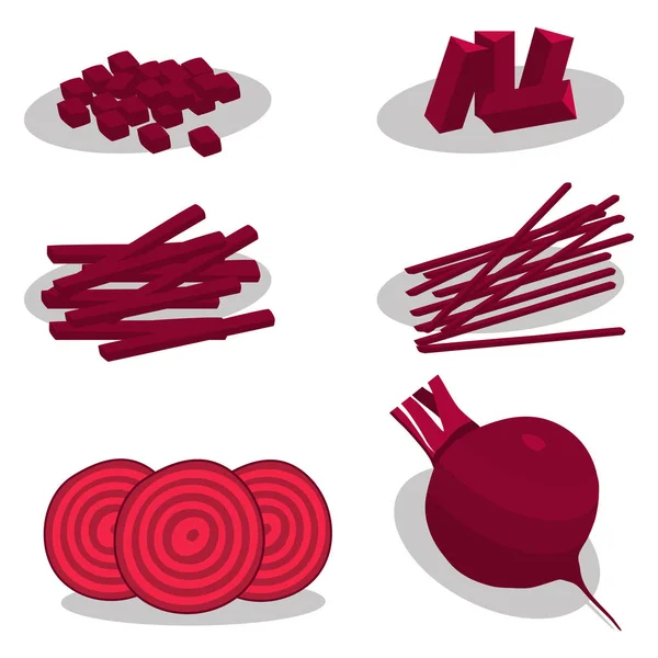 Ilustracja wektorowa logo dla tematu czerwonych buraków — Wektor stockowy