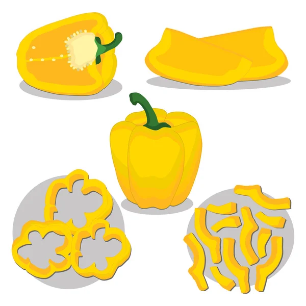 Illustration du logo pour poivron rouge — Image vectorielle