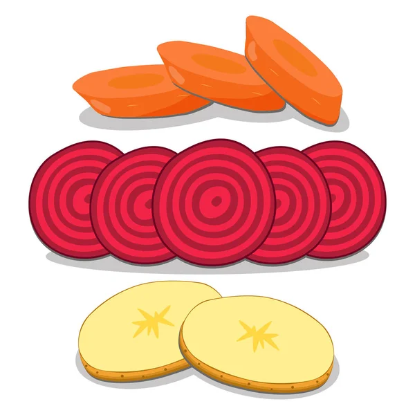 Ілюстрація логотипу для теми овочів — стоковий вектор