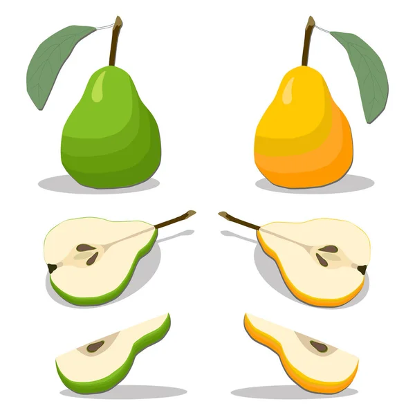 logo için armut meyve Tema çizimi