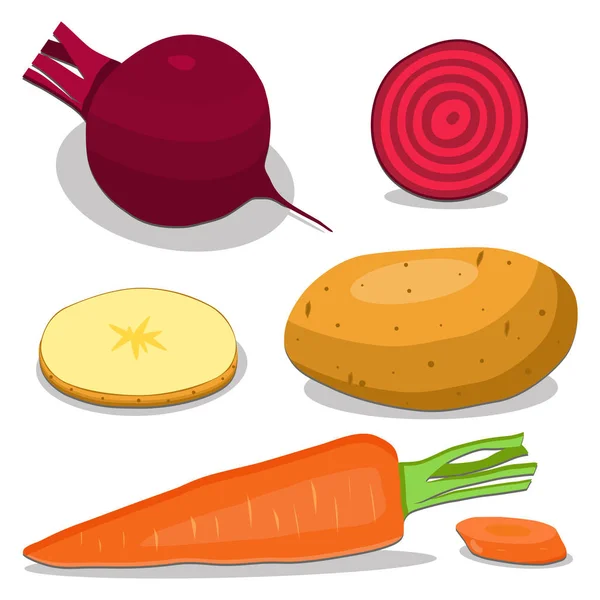 Ilustración del logotipo para el tema de las verduras — Archivo Imágenes Vectoriales
