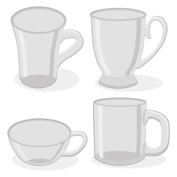 La taza de cerámica — Vector de stock