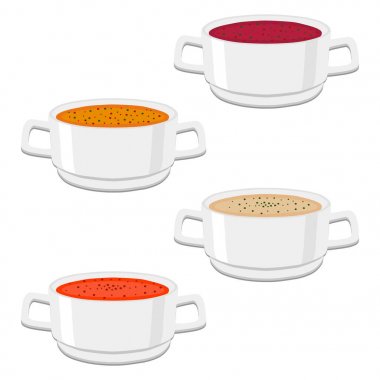 Seramik kase için logo vektör çizim