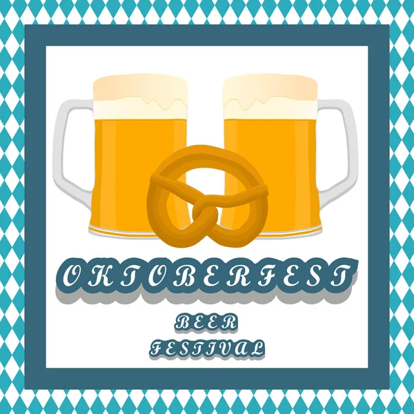 Bar banner oktoberfest — Vettoriale Stock