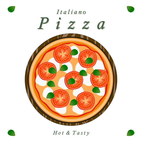 Helt varm pizza — Stock vektor