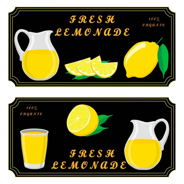 Набор лемонад — стоковый вектор