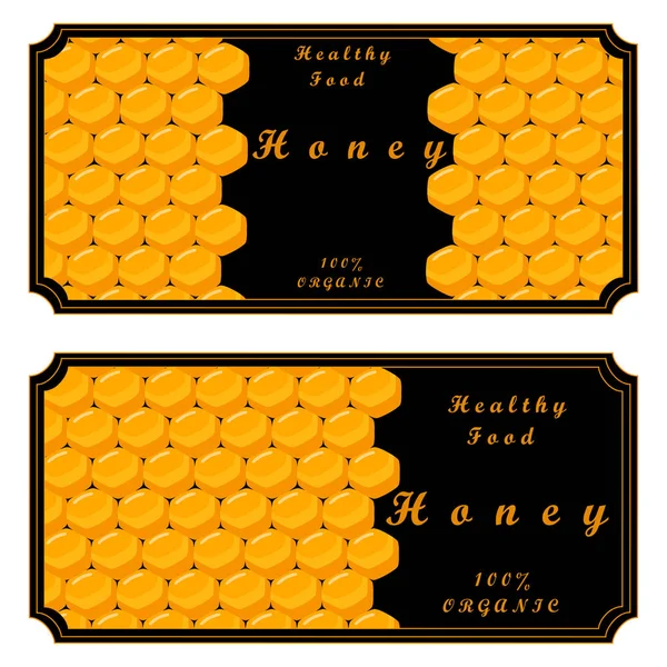 Das Set Honig — Stockvektor