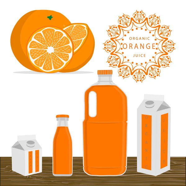 The fruit orange — Stock Vector